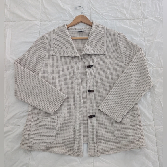 Women's Large Bone Color Jacket - Picture 1 of 7